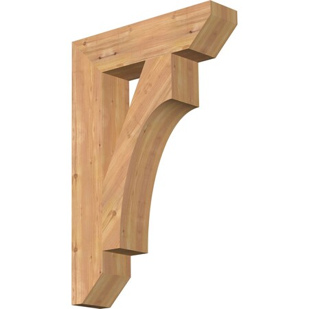 Ekena Millwork Westlake Slat Smooth Bracket, Western Red Cedar, 5 1/2"W x 24"D x 36"H BKT06X24X36WTL06SWR